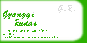 gyongyi rudas business card