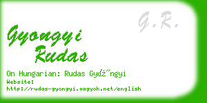 gyongyi rudas business card